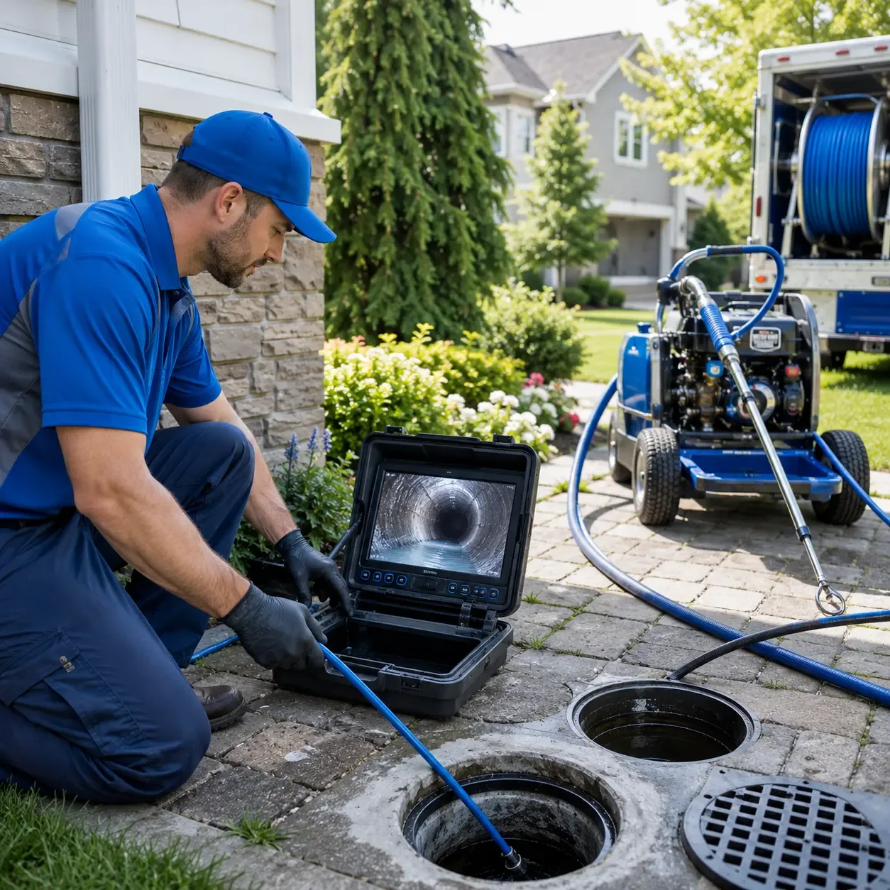 Outdoor drain cleaning professionals serving New Boston, IL